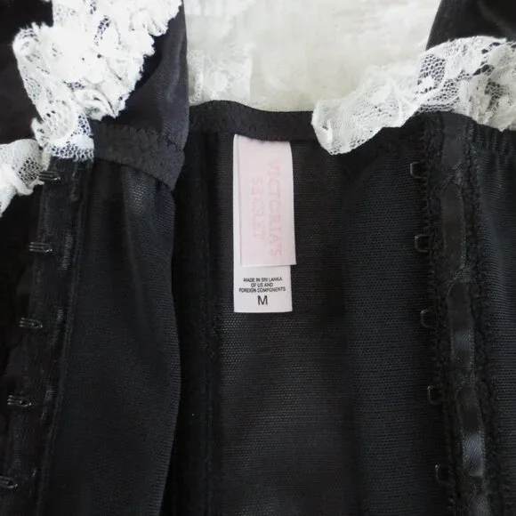 Vintage Victoria's Secret Black Halter Sheer Corset - NWOT - Picture 6 of 6